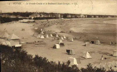 Royan — La Grande Conche et le Boulevard Saint-Georges — LL.