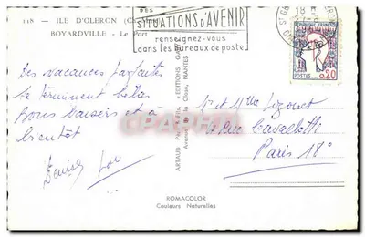 Port na Wyspie Oléron — Boyardville — Wydawnictwo Przyszłości — Rewers