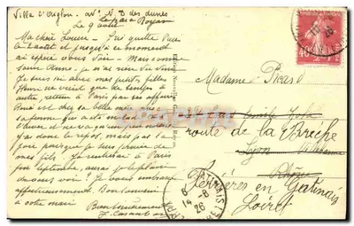 CPA Royan La Plage du Chay — Verso