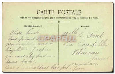 Wyspa Oléron - St-TROJAN-les-BAINS — Mały plaż w czasie półmorski — E.M. — n°7743 — Rewers