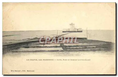 Le Chapus, perto de Marennnes — Pontão, Forte e Donjon Louvois (1496) — Mlle Bernard, editor Marennnes