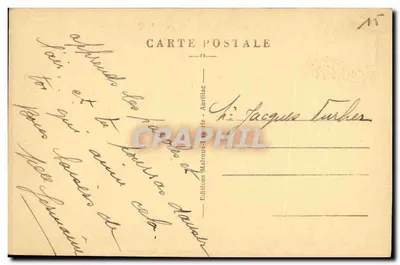 Pittoreski Cantal — Tańczenie bourré w Le Croisement — Wydawnictwo Matroux-laprie — Rewers