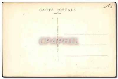 Arredores de Chaudes-Aigues (Cantal), no TRÉBOUL - O lago formado pelo Grande Barragem de Sarrans — Hélias — Verso