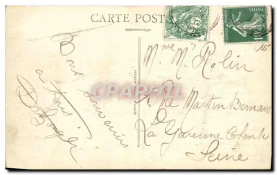 Cantal pitoresco — Cachoeira de Salins perto de Mauriac — Editor: Étienne Marcenac, n° 618 — Verso