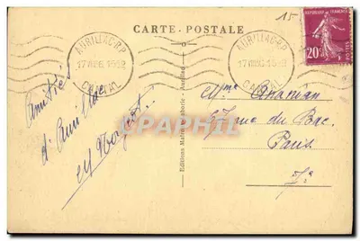 Rocher de Marquoil - Vallée de Mandaillles — Le Cantal Pittoresque — Éditions Malrochebarie — Rewers