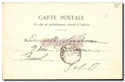 Hôtel de la Préfecture w Aurillac — L'Auvergne illustrée — Phototype Castané, Aurillac — Rewers