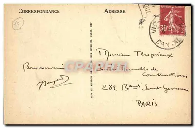 Okolice VIC-SUR-CÈRE — Zamek Comblat — LL. — n°19 — Rewers