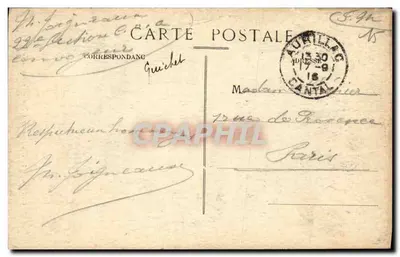 Il Passo della Cère — Vic-sur-Cère, Cantal — German Malroux, lib.-editore, Aurillac — Verso