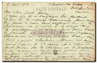 Cantal - 15. Vic-sur-Cère - L'Église — éditeur Givette, lib. -édit. — Verso
