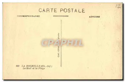 La Rochelle — Il Mail e la Spiaggia — Coll. Gillet, foto — Verso