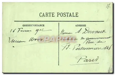 La Rochelle — Corte del Palacio Municipal — I.L. — Reverso