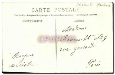 La Rochelle — Statua Admirała Duperré i Wieża Duzej Godziny — LL — Rewers