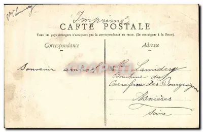 Saintes — La Charente — Katedra św. Piotra i nabrzeża. — Rewers