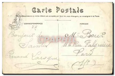 Saintes — Arènes Romaines, Côté Nord-Est — Pap. J. Prévost, édit. 179 — Rewers
