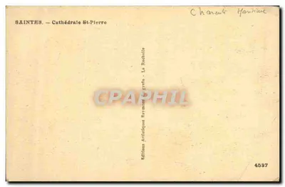 Saintes — Katedra św. Piotra — Wydawnictwo Artitiques Raymond Geyvin — Rewers