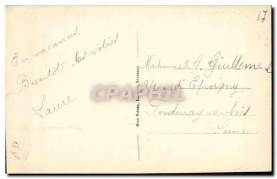 St-Georges-de-Diddonne (Côte d'Argent) — Ogólny widok plaży przy niskiej wodzie — BR — Rewers