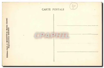 Ajaccio (Korsyka) - Plac Diamantowy - Statua Napoleona I — J. Moretti, n° 5118 — Rewers