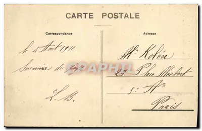 Corrèze - LE SAILLANT — Uma Cachoeira da Vézère — Editor: G. Goyon, Prés. — Verso