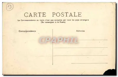 Uzerche — Pejzaż ogólny z Sainte-Eulalie — Fototypia Bessol i Guionie Brive — Rewers