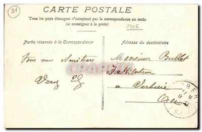 Beaune - Cour de l'Hôpital — Wyd. Voiland, n°4 — Rewers