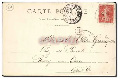 Dijon – Plac Duków Burgundii – wydawca anonimowy — Rewers