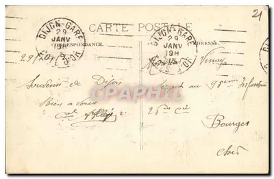 Dijon — Fontana « Jeunesse » Piazza Darcy — Editore anonimo, n. 96 — Verso