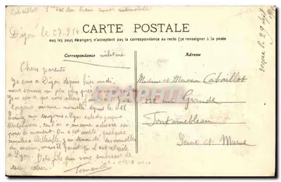 Dijon - Porte-Guillaume & rua da Liberdade — Editor E.D. Dijon, n° 29 bis — Verso