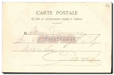 Colombey-les-Belles - Avenida da Estação — editor anônimo, número de série não visível — Verso
