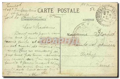 Neuilly-l'Évêque - O Palácio de Justiça — Livraria Popular Péri Mignon, em Laon — Verso