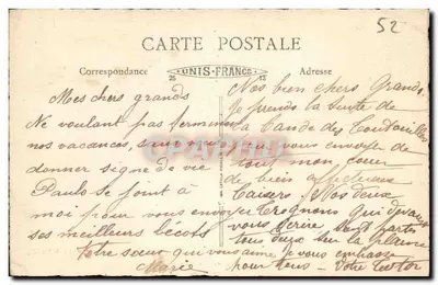Bourbonne-les-Bains (Hte-Marne) — Parque e Ruínas Galo-Romanas — Edit. Zimmermann, Imp. Cl. B. F. — Verso