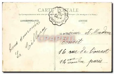 Bourbonne-les-Bains — Grand Hôtel des Bains — Munier-Arnould, Imprimeries Réunies, Nancy — Verso