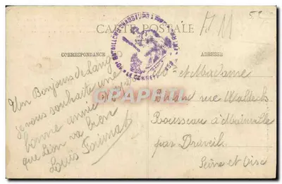 Langres - Duży Seminarz - Przekształcony w Kaszernę - 1914 — Rewers
