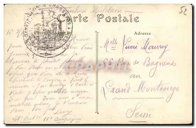 Langres — Zamek, widok z Placu Saint-Pérjeux — ND. Fot. — Rewers