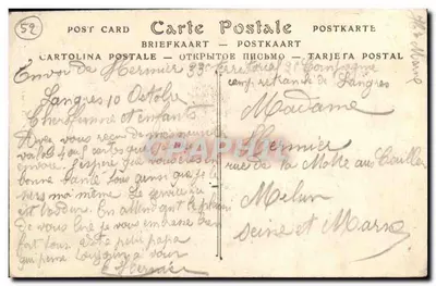 Langres — A Fonte das Fadas — ND Fot. — Verso