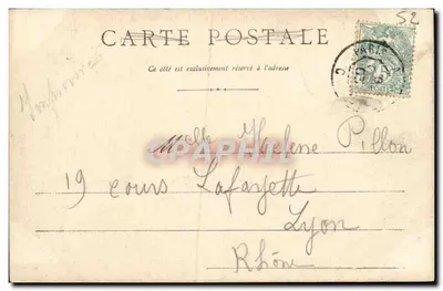 Chaumont (Haute-Marne), plac Boulingrin — fontanna ozdobna, ogród i ogrodnik — wydawca nieznany — Rewers