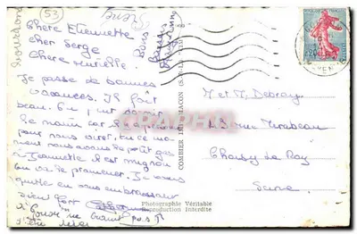 Gorron (Mayenne) — Lembrança de — Cim — Verso