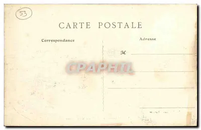 Mayenne - A Igreja de Nossa Senhora — vista panorâmica dos telhados — J. Sorel, editor, Renne — Verso