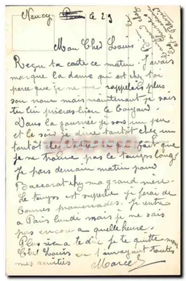 Nancy à Noite — A Pépinière — Estátua do Grupo 'On Veille' — Verso