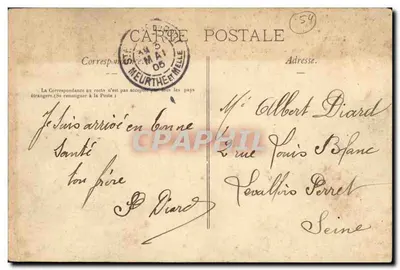 NANCY — Ogólny widok z Bazyliki św. Epwra — La Lorraine Illustrée, nr 409 — Rewers
