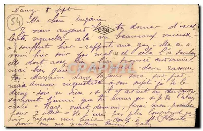 Nancy — Catedral e Rue de la Constitution — Editor C.T.B. n°13 — Verso
