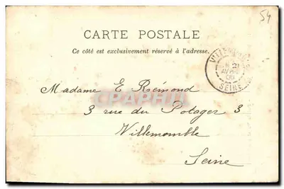 NANCY - Muzeum Lorrain - Pałac Ducal (Wewnętrzny) — Fototypia J. Royer, Nancy, n°70 — Rewers