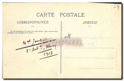 Nancy — Pomnik generała Drouota autorstwa Davida d'Angersa (1855) — La Lorraine Illustrée, nr 45 — Rewers