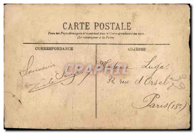 NANCY — L'Hôtel de Ville — Le Grand Salon — Edición V. Berger — n° 160 — Reverso