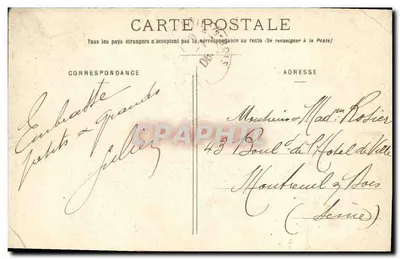 Nancy - Hotel de la Ciudad - Escalera de honor — Maison des Magasins Réunis, editor, Nancy, n°54 — Reverso