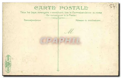 Nancy - Facha da Igreja de São Pedro — Bilhete postal antigo, editor AQUA PARIS — Verso