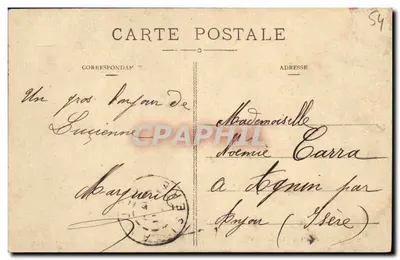 NANCY - A Pépinière - O Jato d'Água — Casa dos Magasins Réunis, editor, Nancy — Verso