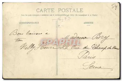 NANCY - St-Mansuy - A Gruta — Imprimeries Réunies, Nancy, n°129 — Verso