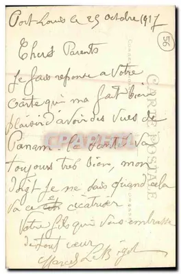 Port-Louis — A Cidadela vista de longe — Artaud e Nozais, Nantes, n°32 — Verso