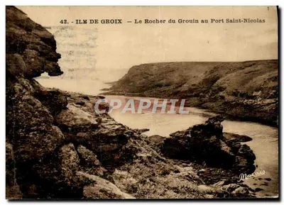 Ilha de Groix — O Rocher du Grouin no Porto de Saint-Nicolas — Marais
