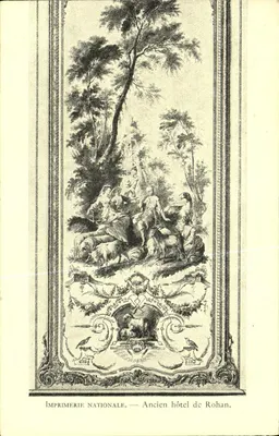 Antigo hotel de Rohan — Imprimerie Nationale — gravura de decoração interna